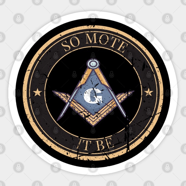 Freemason Design lovely Masonic Gift Sticker by TO Store